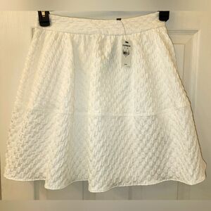 Express A-line ivory mini skirt size 4